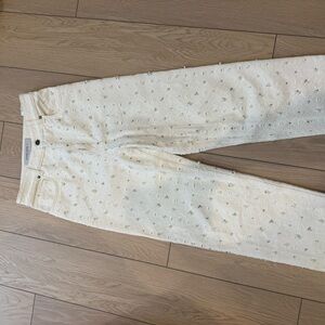 Golden Goose Cream Kim wide leg pant